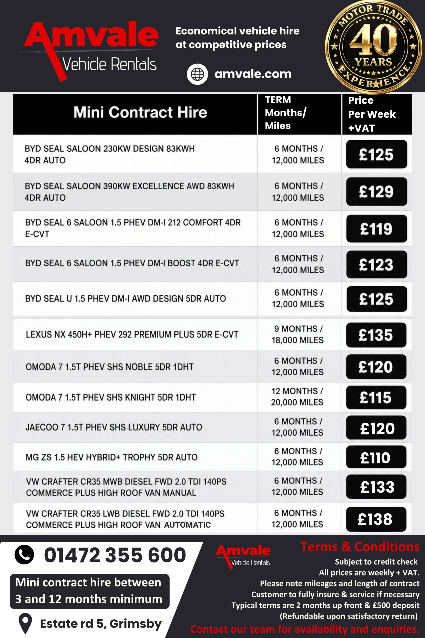 short term vehicle rentals